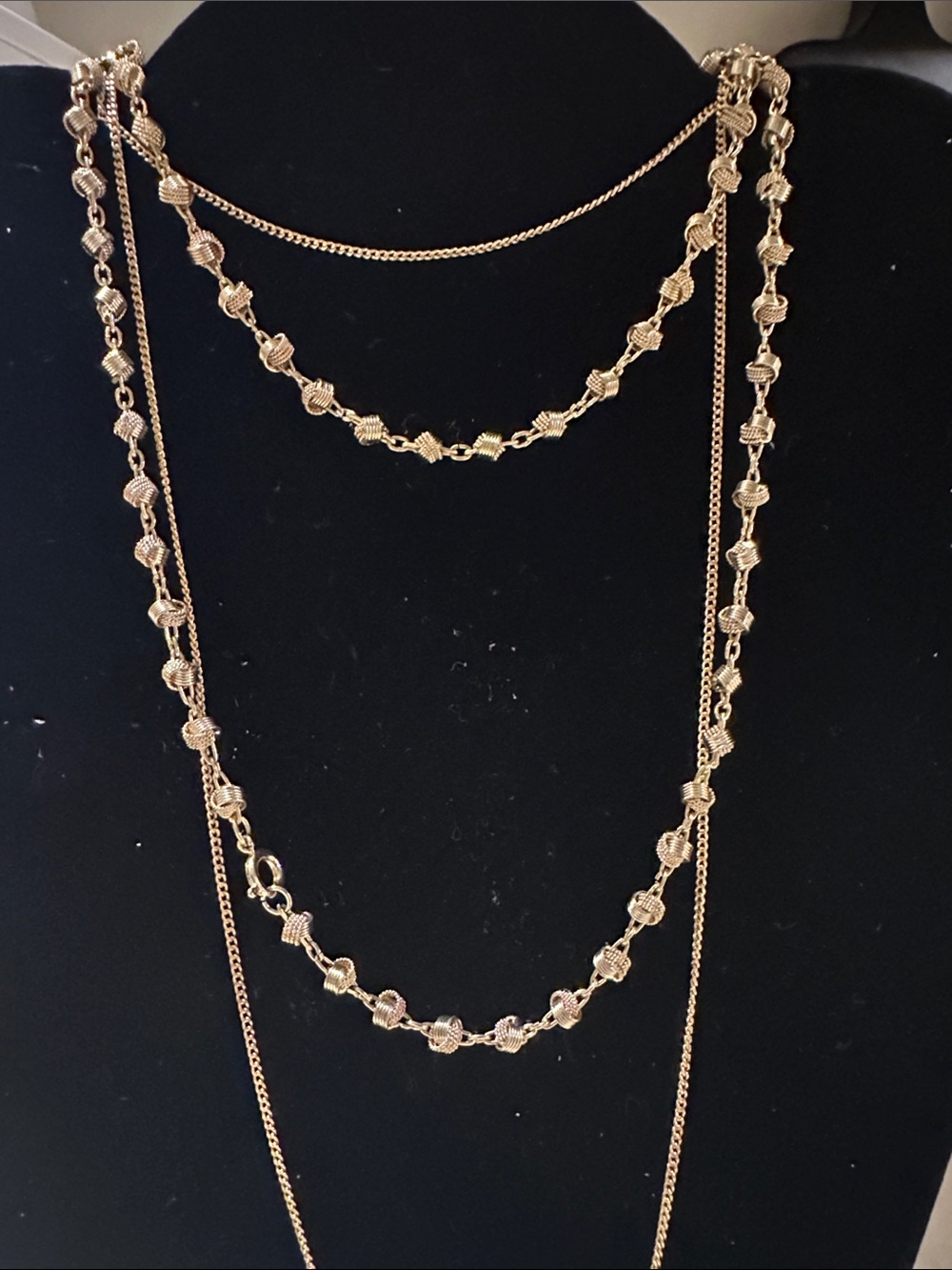 Brighton Gold Double-Layer dainty Women's Necklace - Elegant Layered Chain - Picture 11 of 11
